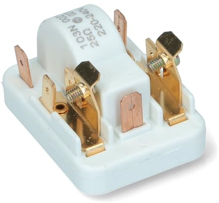 Relè di avviamento universale per compressore frigorifero o congelatore, 103N0021, capicorda maschio 4,8mm