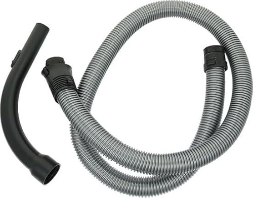 SQOON® Kompletter Staubsaugerschlauch geeignet für Miele Complete C2, Compact C1, S4000 / S5000 Serie - Staubsaugerschlauch + Pistolenhandgriff komplett, Universell, Schwarz