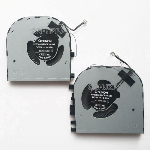 GSHJZPA CPU + GPU Kühlung Lüfter kompatibel für Lenovo ThinkPad X1 Extreme P1 GEN2 EG50050S1-CE00-S9A EG50050S1-CE10-S9A DC5V 0.5A