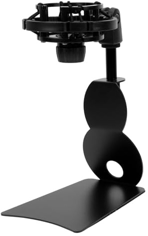 HONITANO Soporte de Micrófono 1 Set Abrazadera Resistente de Escritorio de Hierro y Base Abs Multifuncional para Montaje para Aplicaciones en Mesa y Escuela