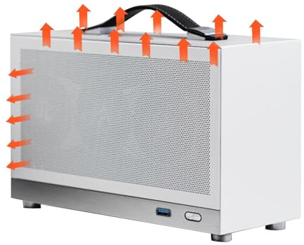 Mini Itx Computer Case, 12.28 Inches, Cube Compact Computers Case | Itx Mini Small Case Aluminum Suitcase | Thickened Portable Desktop Computer Empty Chassis Pc Case