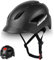 KINGLEAD Fahrradhelm Herren Damen mit LED-Leuchten Unisex-Fahrradhelme für Erwachsene Sicherheit Leichter Stadt-Fahrradhelm Geeignet für Retro Helm für Stadt-Pendler Trekking Trail Rennradhelm