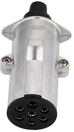 Prise remorque 7 Broches, Adaptateur de connecteur de remorquage de Type N pour fiche de remorque 24V 7 Broches pour Caravane de Camion