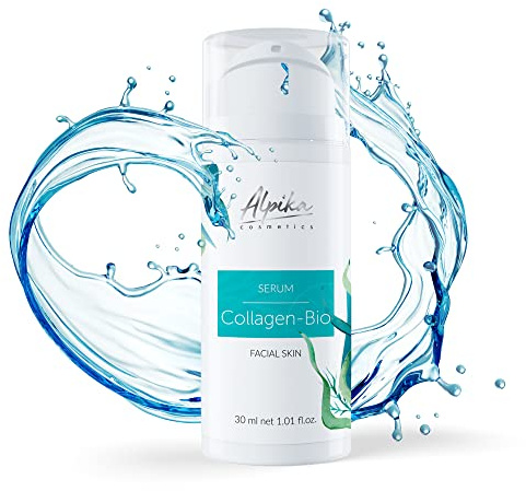 Serum Kollagen - Gesichtsserum für trockene Haut - Meereskollagenserum für Hautelastizität - Hyaluronsäureserum - Anti-Aging-Serum für das Gesicht mit natürlichen Inhaltsstoffen (30 ml)