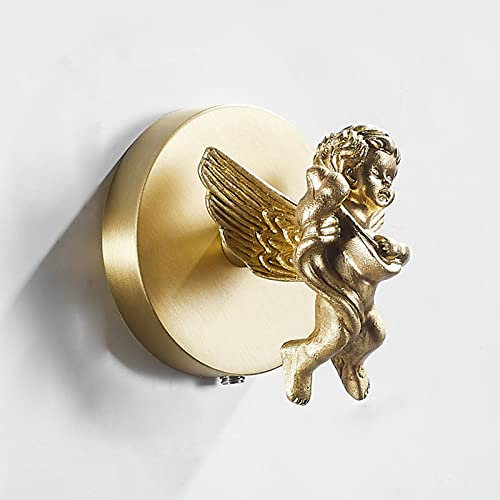 Handtuchhalter, Haken Ohne Bohren, Haken Selbstklebend, Messing GebüRstetes Gold Garderobenhaken, Wandhaken Selbstklebend, Self Adhesive Or Wall Mountable Kleiderhaken FüR Bad & KüChe (1 StüCk),Type8