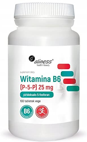 Aliness Vitamin B6 (P-5-P) 25mg, Nahrungsergänzungsmittel, 100 tabletten