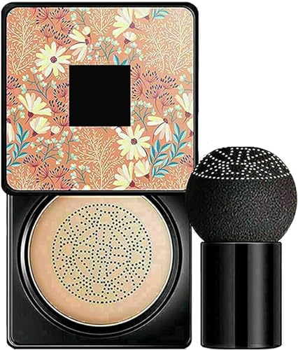 Mushroom Head Air Cushion CC Cream, Concealer Foundation Stick Moisturizing, Concealer Lasting Brightening Liquid Foundation, Even Skin Tone Makeup Base (A# Natural color)