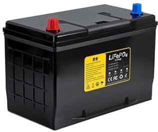 SSCYHT Batería Litio Arranque automóvil Batería fosfato Hierro Litio 12.8V Paquete baterías LiFePO4 12V 50Ah 100Ah para automóviles/triciclos Batería Repuesto para baterías Plomo-ácido,12v50ah a
