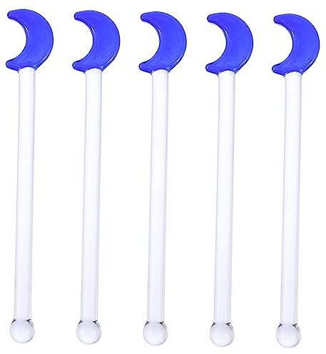 GRIRIW 5stücke Teiliges Mondform Cocktailrührer Wiederverwendbare Stir Sticks Für Hochzeiten Partys Und Getränke Geeignet Für Kaffee Cocktails Tees Und