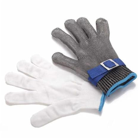 Gants de sécurité anti-coupure Gants Anti-coupure sécurité résistant aux coupures résistant aux coups de couteau en acier inoxydable treillis métallique boucher protéger la viande gants résistants aux
