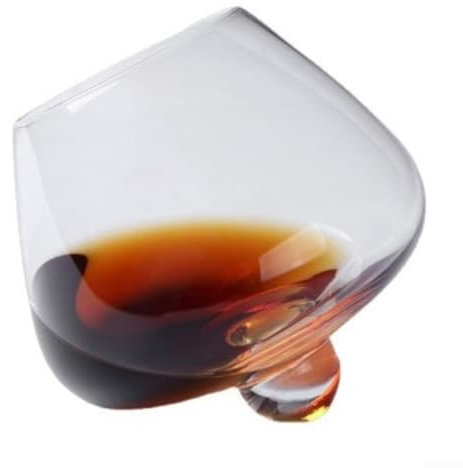 Whisky Glasses Belly Beer Rotating Glass Red Wine Whiskey Rolling Liquor Brandy Shaking Cup Bar Party