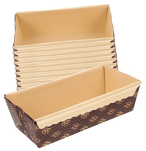 VINTORKY Lot De 25 Moules à Gâteaux En Papier Kraft Résistant à L'huile, Format Carré, Papier Alimentaire Résistant à Haute Température, Pour Mini Pains, Pâtisseries Et Événements Festifs