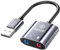 biaze Y65 Externe Soundkarte USB Adapter Audio Stereo Adapter External Sound Card für Computer, PS5, PS4, USB Kopfhörer und Mikrofon