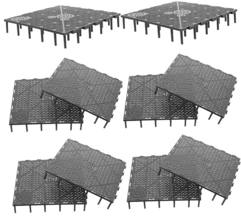 Didiseaon 10pcs Fish Tank Bottom Filter Plate Aquarium Filter Tray Isolation Grid Partition for Freshwater Saltwater Tanks