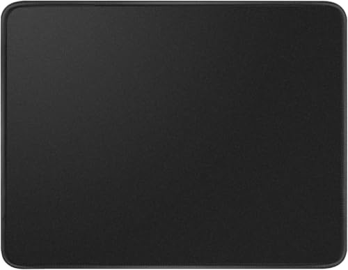 Mouse Pad with Stitched Edge, Non-Slip Rubber Base, Premium-Textured and Waterproof Mousepad for Computers, Laptop, Office and Home, 260x210x3mm, Black