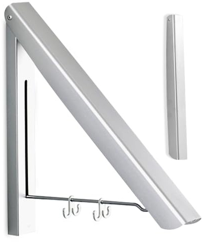 JWTRSVTY Klappbar Aluminum Kleiderhaken, Aussenbereich Klapphaken, Kleiderhaken Wand Klappbar, Aluminium Klappba Kleiderbügel mit Kleiderhake, für Waschküche, Schlafzimmer, Badezimmer, Balkon