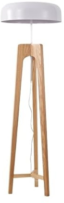 Linmeas-753 Lampadaire Lampadaire trépied Vertical en Bois rétro for Salon, Chambre à Coucher, hôtel, canapé, côté hôtel Lampe sur Pied