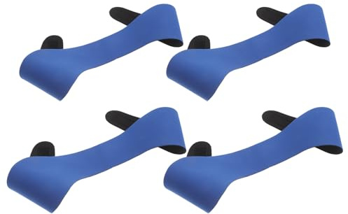 BUGUUYO 4 Stück 4 Stück-Pack Neopren Schwimmstirnbänder mit Ohrenschutz Größe L Blau Elastisches Sportstirnband für Damen Herren zum Duschen Tauchen und Wassersport