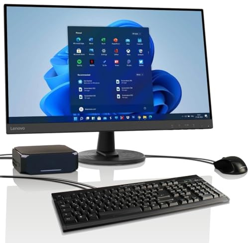 All-in-One Paket Lenovo 24-Zoll Intel N5095 Quad Core Computer mit 3 Jahren Garantie! 8 GB, 128 GB SSD, WLAN, Bluetooth, USB 3, Windows 11, MS Office - #8379