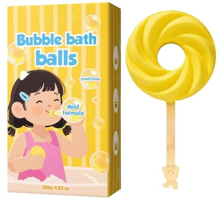Bolle da Bagno per Adulti Pallina da Doccia Effervescente a Forma di Lecca | 6 Pezzi di Bombe da Bagno Schiumose per Lei, Mamma, Moglie, Nonna, Ragazze, Casa e Viaggio