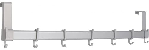 SIRO Türgarderobe Kaufungen, Schlicht, Kunststoff silbergrau, 590 mm x 58 mm x 136 mm, MI687-575K90V1K
