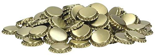 Brewferm Tappi a corona – Chiudere bottiglie riutilizzabili – 1.000 pezzi oro – tappi a corona