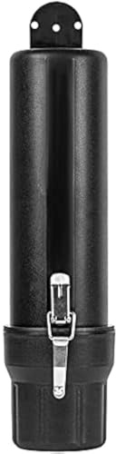 Oldbones Boîte de Rangement Universelle étanche Gants de Pluie, boîte de Rangement pour, boîte à Outils, Porte-Documents avec Anneau de Verrouillage antivol, Petite Taille, 80 mm, Noir avec verrou