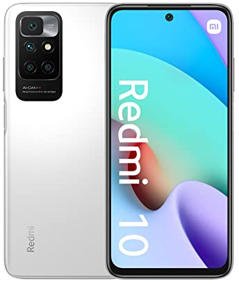 Xiaomi Redmi 10 - Smartphone 64GB, 4GB RAM, Dual Sim, Pebble White (Reconditionné)