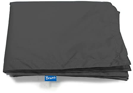 Bruni Sitzsack-Wechselhülle (grau) inklusive Innenhülle - Sitzsack-Bezug für alle rechteckigen 180 x 140 cm XXL-Sitzsäcke, Indoor- und Outdoor-Sitzsack-Hülle ohne Füllung