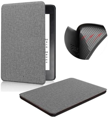 Hülle Für 6 Zoll Kindle Paperwhite 5./6./7. Generation (Veröffentlicht im Jahr 2012-2015), TPU Softshell Stoffmuster Leicht und Dünn Schutzhülle mit Automatisch Schlafen/Wach Funktion