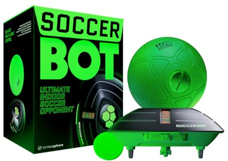 Strikesphere, Soccer Bot Indoor Football Trainer, Football Gifts for Boys & Girls, One Size, Black