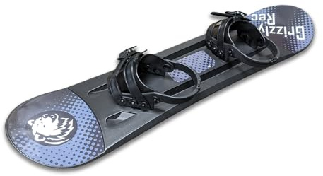 Grizzly Recreation Kid's Beginner Snowboard 95cm, Shadow Black