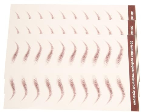 Générique Autocollants Pour Sourcils Marron Lot De 3 3d Imperméable Effet Naturel Maquillage Rapide Tatouage Temporaire