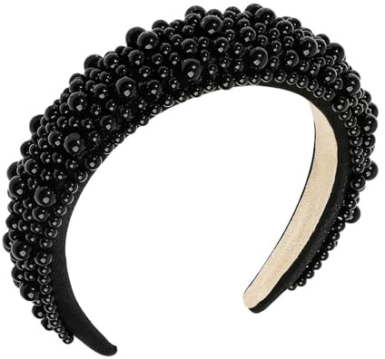 1 Bandeau Black Pearl, Bandeau Élé, Bandeau Simple, Accessoires Capillaires Personnalisés De Mode, Accessoires Vestimentaires