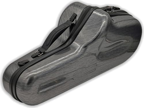 soundman Koffer für Saxophon (Altsaxophon) mit Rucksackfunktion und Zahlenschloss in Carbonlook