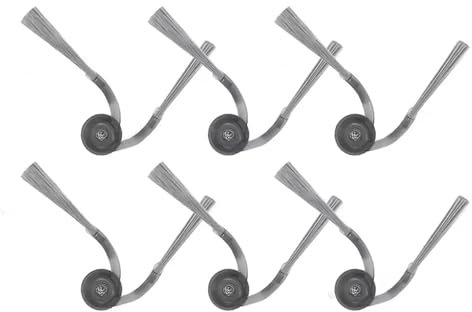 ZLiT Replacement Parts for Roborock Saros10 Robot Vacuum Cleaner Main Brushes Side Brushes Dust Bag Mop Pads Cloth Filters (6Pcs Side Brushes)