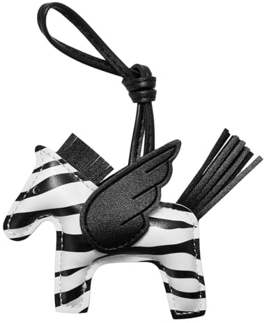 DEVPSISR Breloques pour sac à main en cuir pour femme - Joli porte-clés pour sac à main, sac fourre-tout, accessoires tendance, Cheval 1-couleur 6