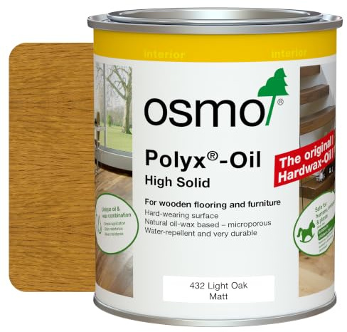 Osmo Polyx Oil Original, Matt Finish (Light Oak 432, 750ml)