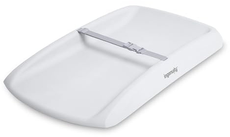 Ingenuity Comfy Clean Alfombra de Cambio, Espuma EVA Impermeable, Cojín Fácil de Limpiar con Correa de Seguridad y Base Antideslizante, Ajusta a Mesas Estándar de 79 cm x 43 cm, Recién Nacido y Más