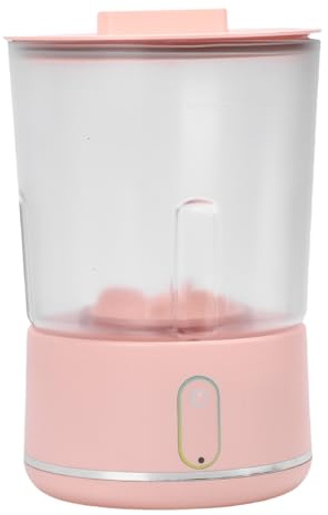 HELEVIA Kleine Waschmaschine, Mini Tragbare Kabellose Unterwäsche -Waschmaschine mit Wiederaufladbarem Akku, Stille Reisewaschmaschine für Reisen und Zuhause (Rosa)
