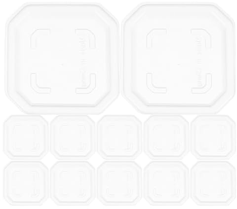DECHOUS 50 Sottovasi Quadrati in Plastica Nera per Piante Grasse Vaschette Raccogli Gocce Resistenti Scanalature Drenanti Vassoi per Piccoli Vasi da Giardino e Casa Set da 50 Pezzi