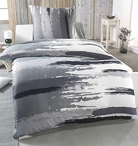 Dreamhome24 – Juego de ropa de cama, forro polar térmico, ideal para el invierno (135 x 200 cm, 155 x 220 o 200 x 200 cm), moderno, Diseño 6, 135 x 200 cm