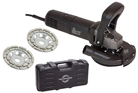 TRONGAARD Betonschleifer/Winkelschleifer Set 1700 Watt / 125mm inkl. Drehzahlregelung