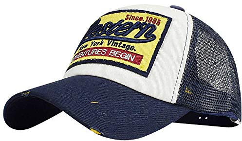 heekpek Baseball Cap Herren Gestickte Sommer Damen Mesh Kappen Baseball Mützen Verstellbar Hip Hop Baseball Caps Trucker für Draussen Sport Reisen