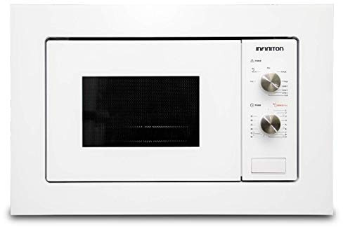 MICROONDAS INTEGRACION IMW-WHITE1720 INFINITON (BLANCO, 20L, Potencia 800W, Grill 1000W, Capacidad 20l, Plato 24,5 cm, Descongelador)