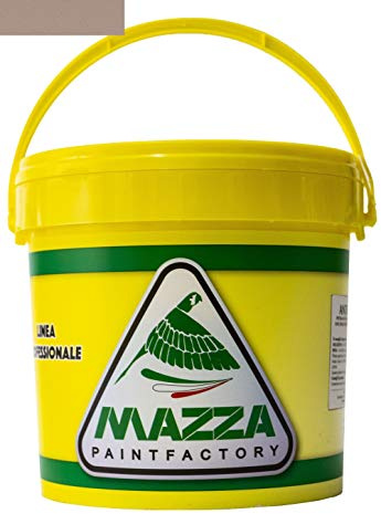 MAZZA Pittura Al Quarzo Per Muri Interni Ed Esterni Lt 5 Ad Alto Potere Coprente Colorificio (Bucaneve2 Mz1057)