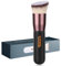 KINGMAS Pinceau biseauté pour fond de teint, pinceau kabuki de qualité supérieure pour liquides, mélanges, crèmes, poudre, blush, polissage, outils de maquillage pour le visage, noir