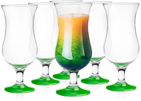 Glasmark Krosno Set De 6 Copas De Cóctel 420Ml Copa De Cóctel Ginebra Vino Agua Verde