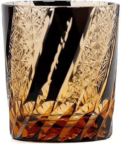 Vasos de Cerveza Vasos de Cerveza de Estilo japonés, Jarra de Cerveza de Cristal, Taza de Cerveza Hecha a Mano Tallada artesanalmente, Caja Fuerte Plus Ideal para Beber con Amigos Durable