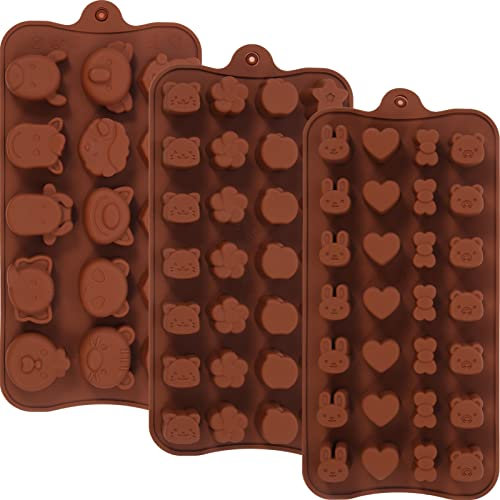 Kichvoe 3stücke Silikon Schokoladen Formen Für Heiße Schokolade Und Pralinen Kleine Backformen Für Fondant Lebensmittelecht Und Einfach Zu Verwenden